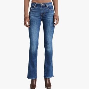7 FOR ALL MANKIND Blue Straight Jeans